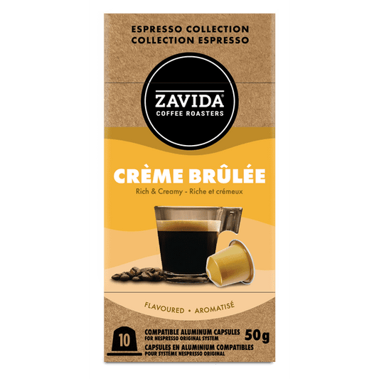 Zavida Creme Brulee Espresso Capsules 10ct, 50 g, 10 Count