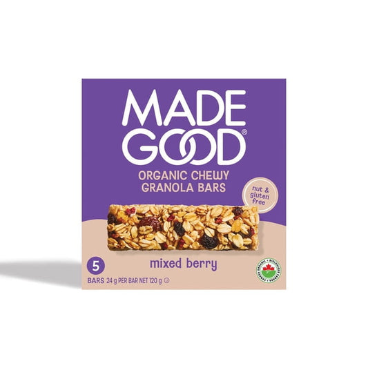 MadeGood Mixed Berry Granola Bars, 120 g, 5 Count
