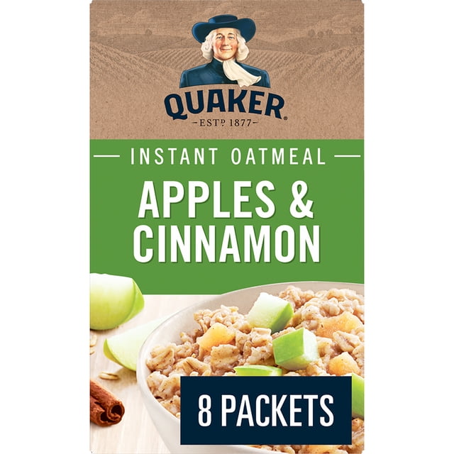 Quaker Apples & Cinnamon Instant Oatmeal, 264 g