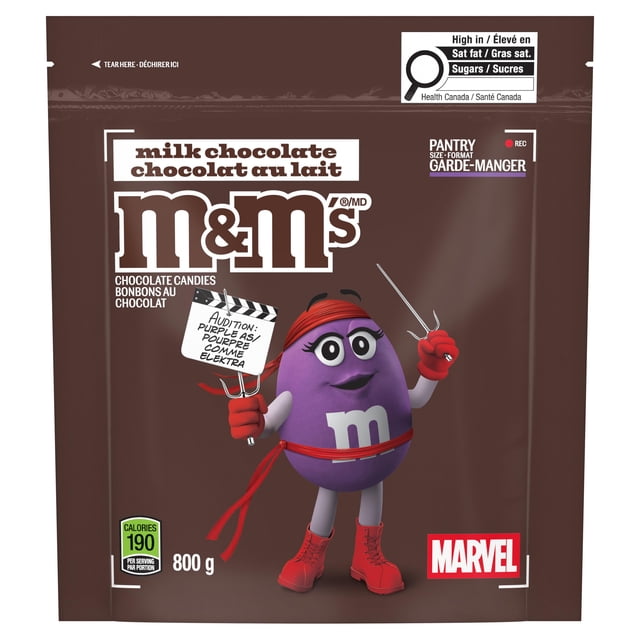 M&M'S Milk Chocolate Candies Pantry Size Bag 800g