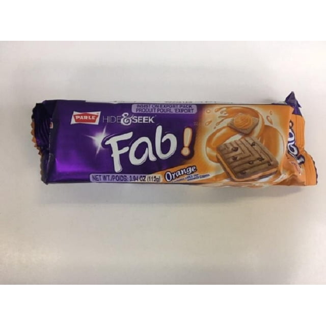 Parle Hide & Seek Fab Orange Cookies 112g