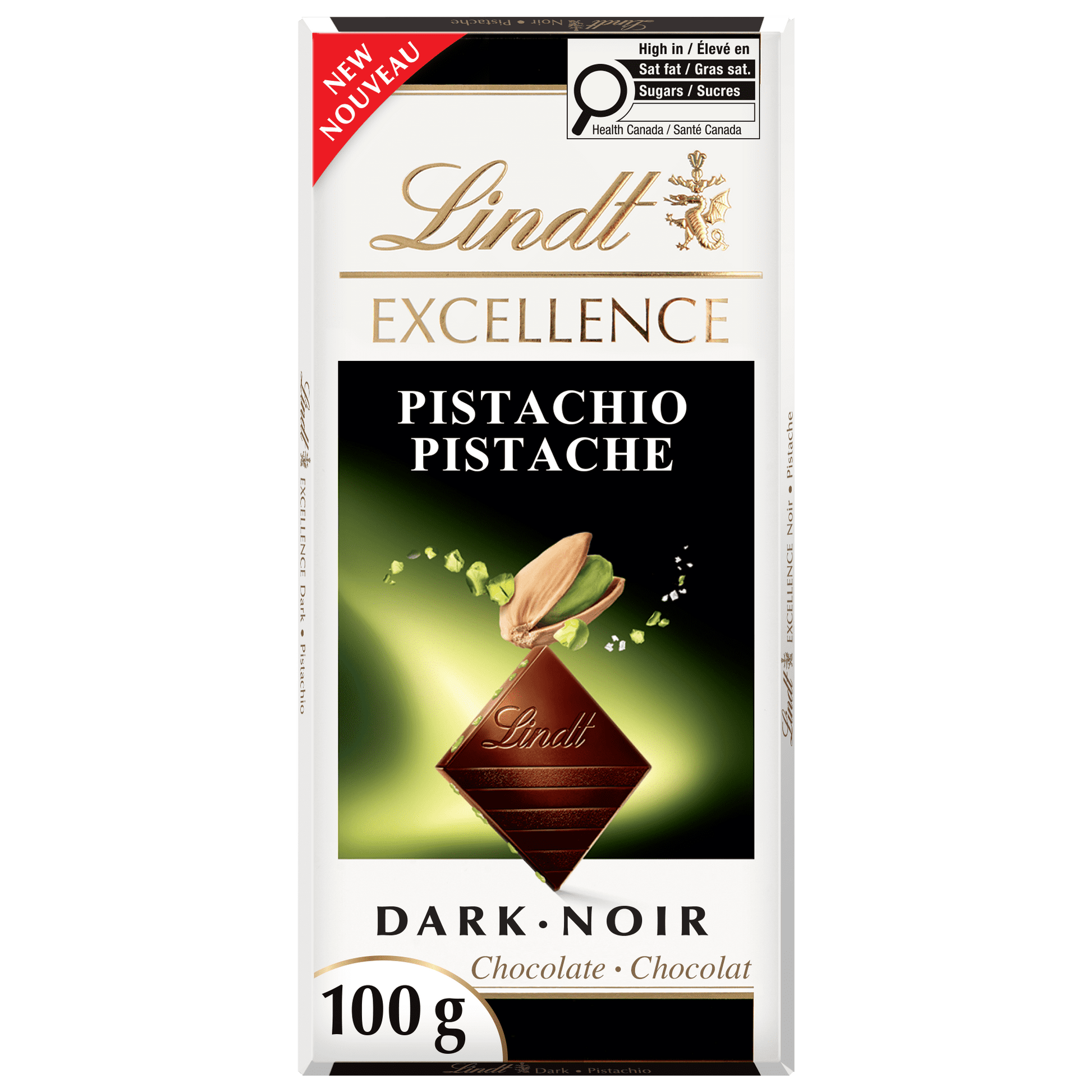 Lindt Excellence Pistachio Dark Chocolate Bar 100g