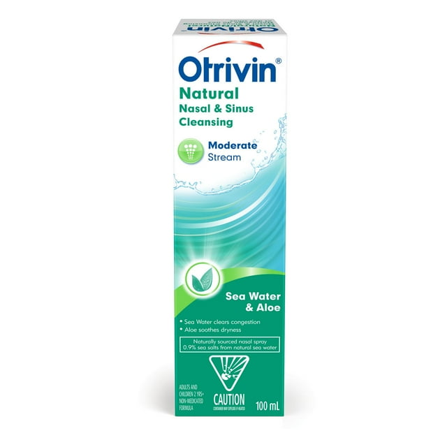 Otrivin Hydrating Nasal & Sinus Saline Cleansing Spray, 100 g