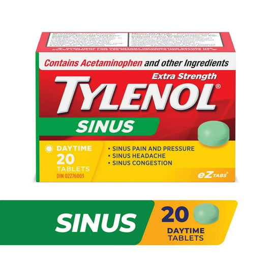 Tylenol Extra Strength Sinus eZ Tabs Nighttime 20ct Tablets, 35 g, 20 Count