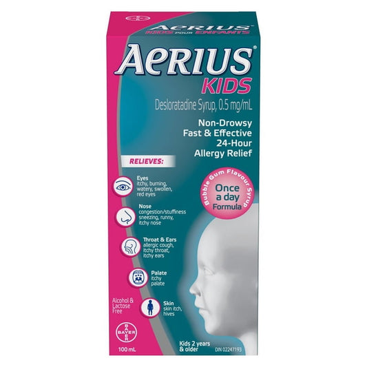 Aerius Kids 24-Hour Non-Drowsy Syrup, 100 g