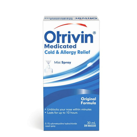 Otrivin Medicated Cold & Allergy Value Nasal Spray, 30 g