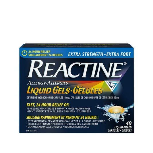 Reactine Extra Strength Liquid Gel 40ct Capsules, 45 g, 40 Count