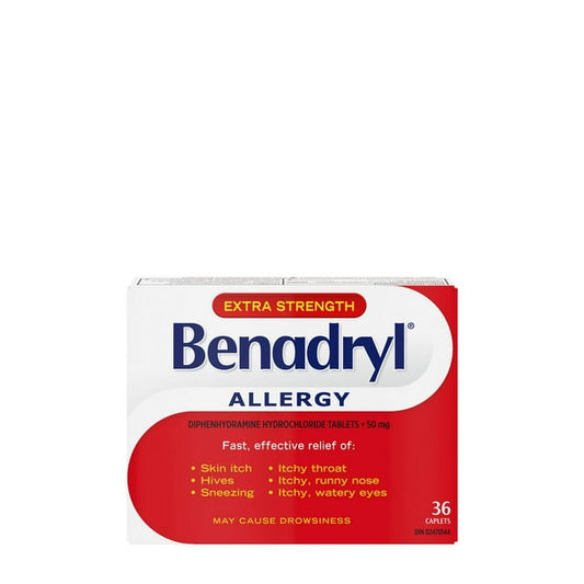 Benadryl Extra Strength 26ct Caplets, 38 g, 26 Count