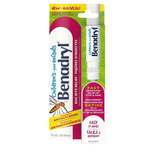 Benadryl Children's Itch & Pain Relief Stick, 14 g