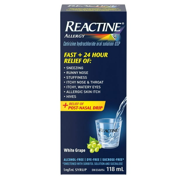 Reactine 24-Hour Liquid Allergy Medicine, 118 g