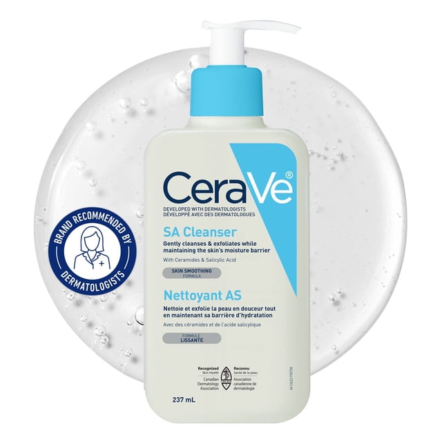 CeraVe SA Exfoliating Small Size Cleanser, 237 g