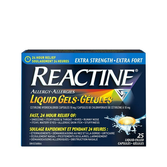 Reactine Extra Strength Liquid Gel 25ct Capsules, 38 g, 25 Count