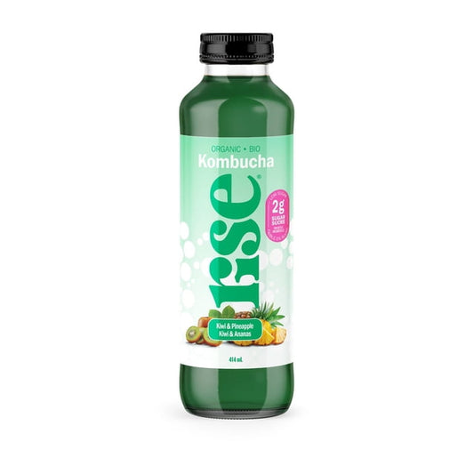 RISE Kiwi & Pineapple Kombucha, 414 mL