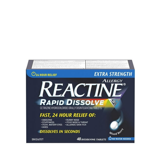 Reactine Rapid Dissolve 10mg 48ct Tablets, 49 g, 48 Count