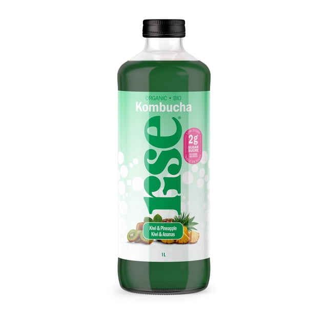 RISE Kiwi & Pineapple Kombucha, 1 L