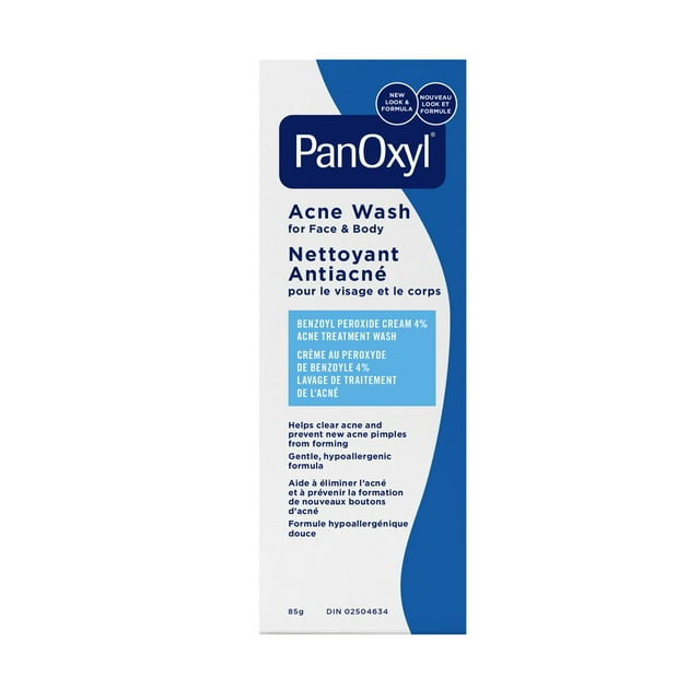 PanOxyl 4% Benzoyl Peroxide Acne Wash, 156 g