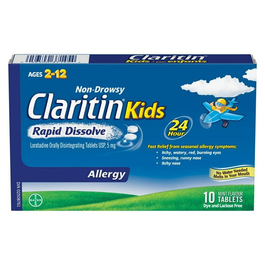 Claritin Kids Rapid Dissolve 10ct Tablets, 30 g, 10 Count