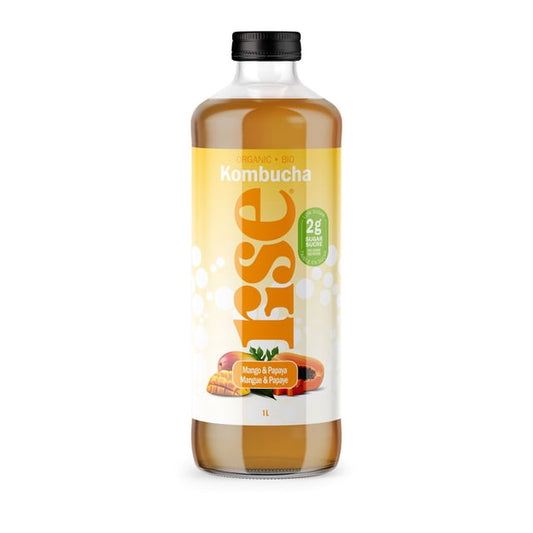 RISE Mango & Papaya Organic Kombucha, 1 L