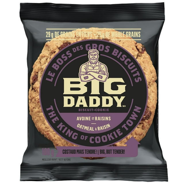BIG DADDY Oatmeal & Raisin Cookies 100g
