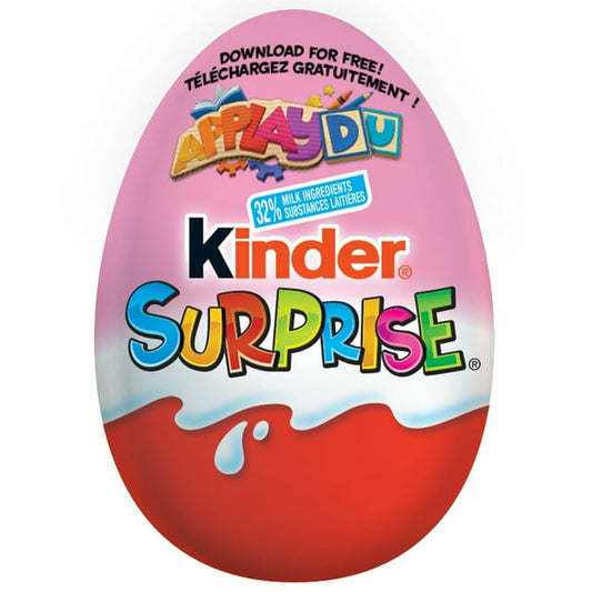 Kinder Surprise Milk Chocolate Egg With Toy Pink Edition Pink