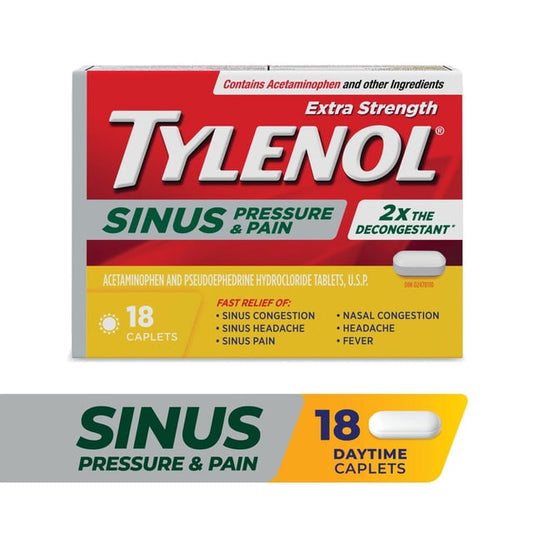 Tylenol Extra Strength Sinus Pressure & Pain 18ct Caplets, 34 g, 18 Count