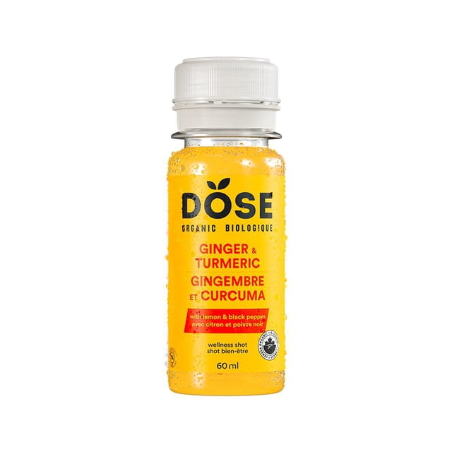 DOSE Ginger & Turmeric Wellness Shot, 60 mL