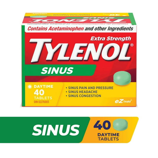 Tylenol Extra Strength Sinus eZ Tabs 40ct Tablets, 45 g, 40 Count