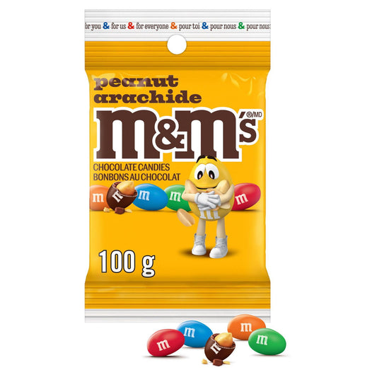 Mms Peanut Milk Chocolate Candies Snacking Bag 100g