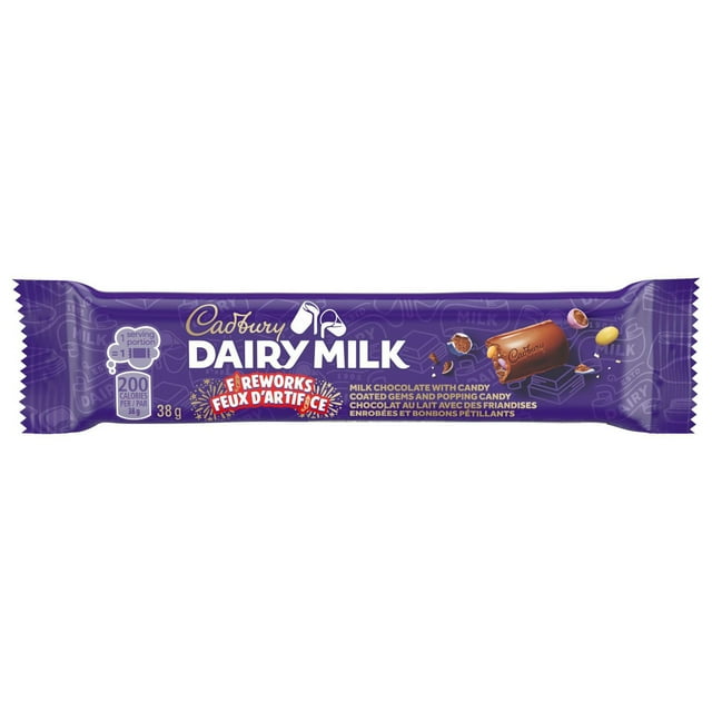 Cadbury Dairy Milk Fireworks Chocolate Bar 38g