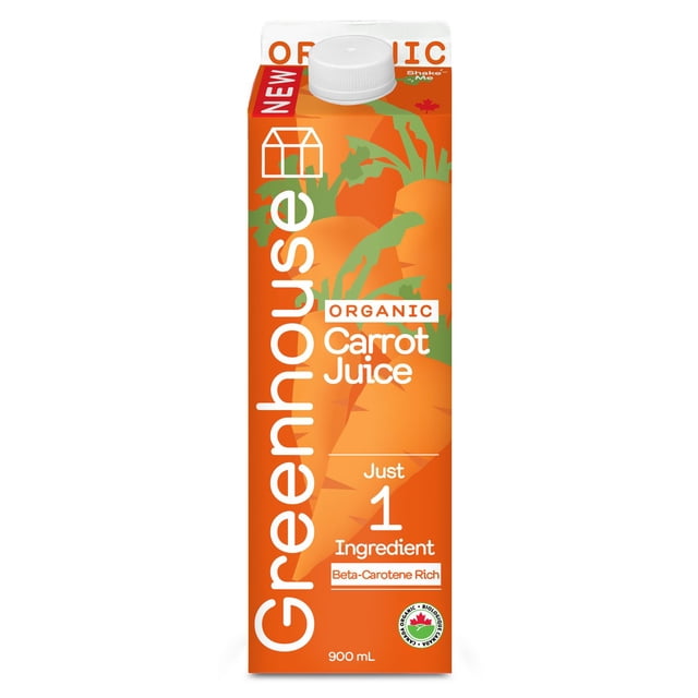 Greenhouse Juice Co. 100% Carrot Juice, 900 mL