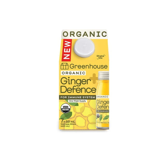 Greenhouse Juice Co. Ginger Defence Wellness Shot, 7 x 60 mL