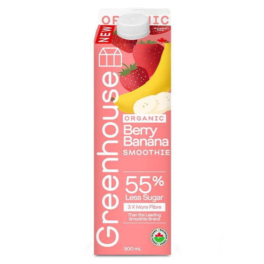 Greenhouse Juice Co. Berry Banana Organic Smoothie, 900 mL