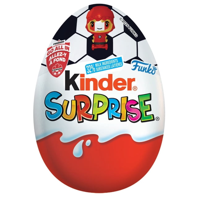 Kinder Surprise Milk Chocolate Egg With Toy White