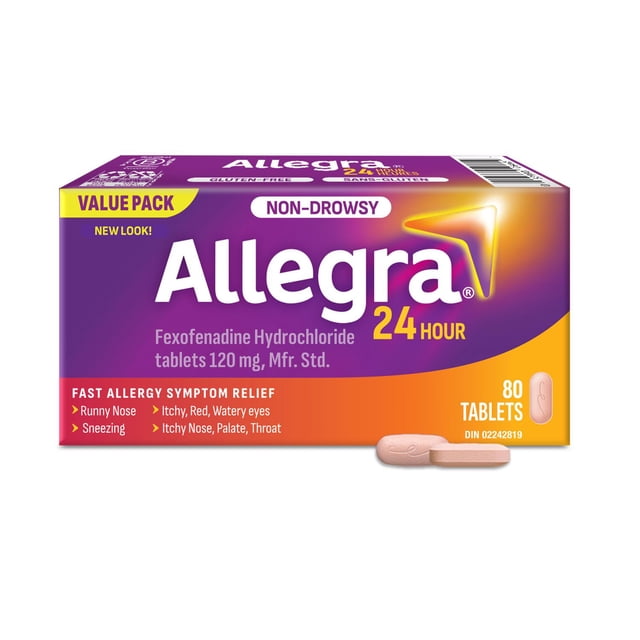 Allegra 24-Hour Non-Drowsy 80ct Value Tablets, 65 g, 80 Count