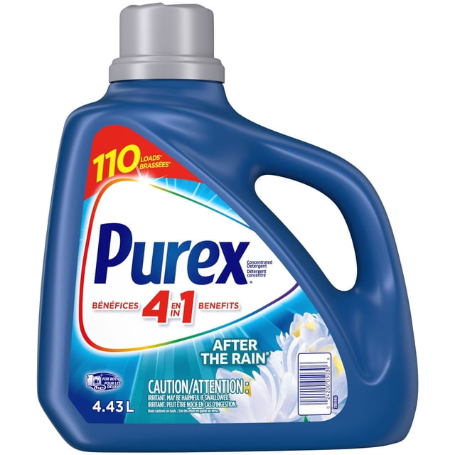 Purex 4 in 1 After The Rain Concentrated Liquid Laundry Detergent, 4430 g