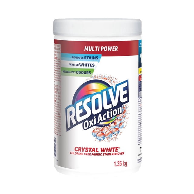Resolve Multi Power Oxi-Action Whites In-Wash Stain Remover Powder, 1350 g