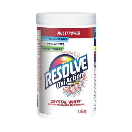 Resolve Multi Power Oxi-Action Whites In-Wash Stain Remover Powder, 1350 g