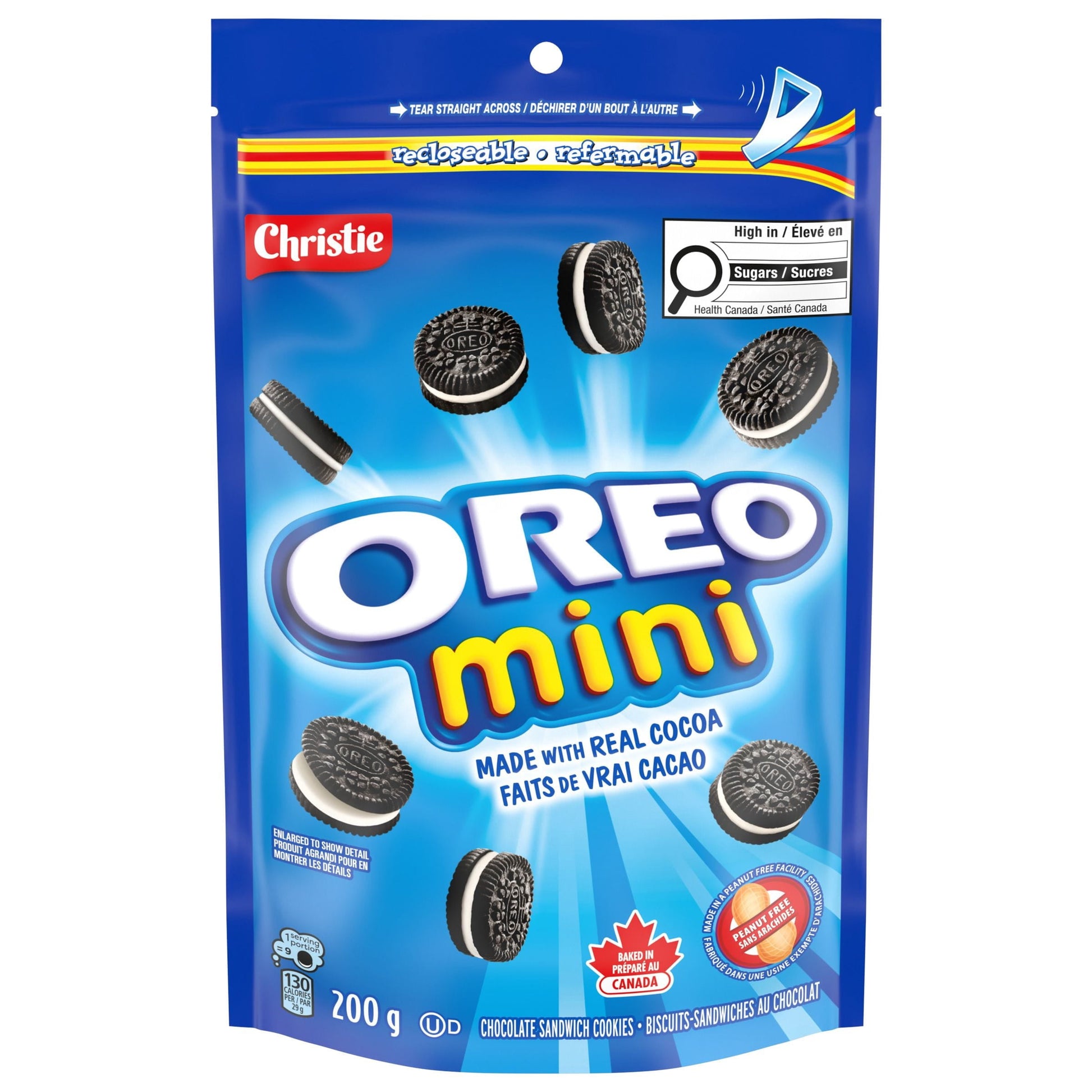 OREO Mini Original Chocolate Sandwich Cookies 200g