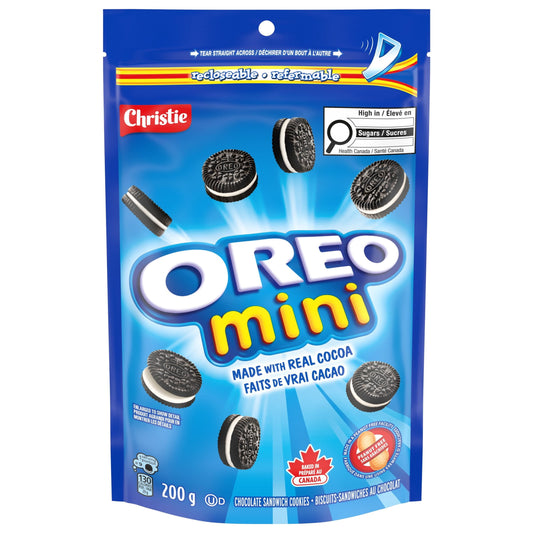 OREO Mini Original Chocolate Sandwich Cookies 200g