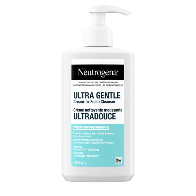 Neutrogena Ultra Gentle Cream-to-Foam Cleanser, 354 g