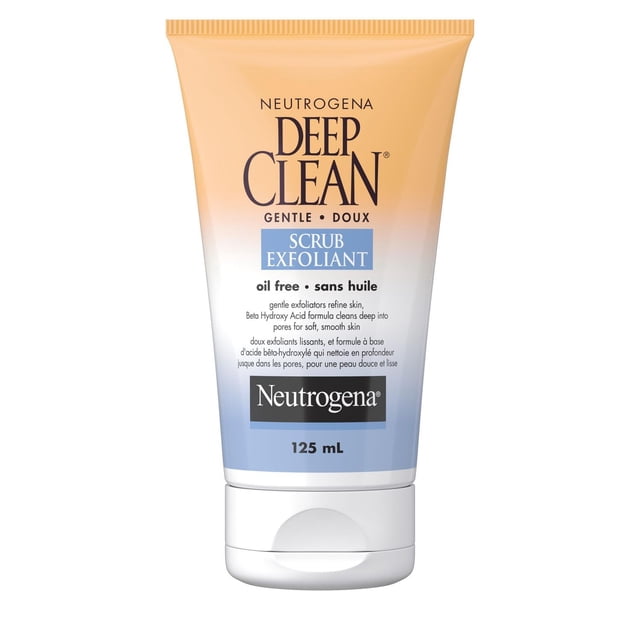 Neutrogena Deep Clean Oil-Free Gentle Face Scrub, 125 g