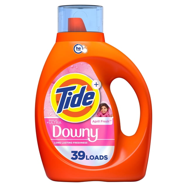 Tide Plus Boost of Ultra Downy April Fresh 39 Loads Liquid Laundry Detergent, 1620 g