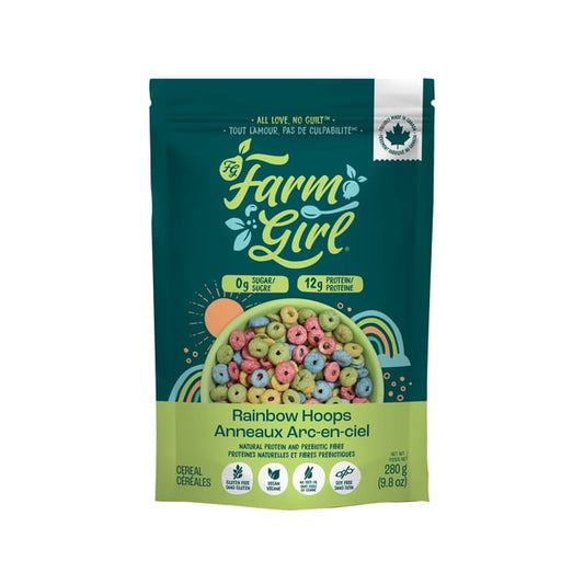 Farm Girl Rainbow Hoops Cereal, 280 g
