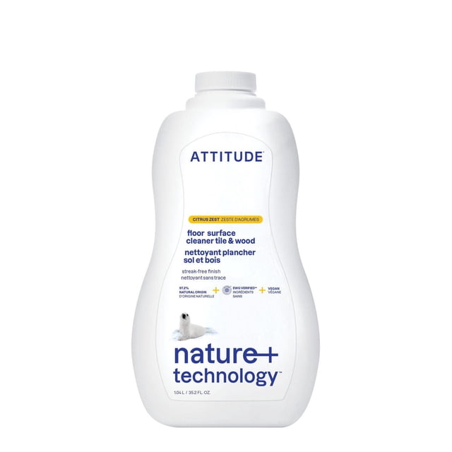 Attitude Citrus Tiles & Wood Floor Cleaner, 1000 g