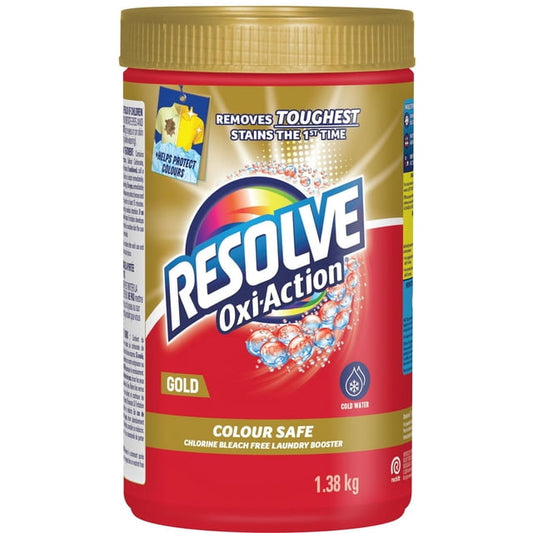 Resolve Gold Oxi-Action In-Wash Regular Stain Remover Powder, 1380 g