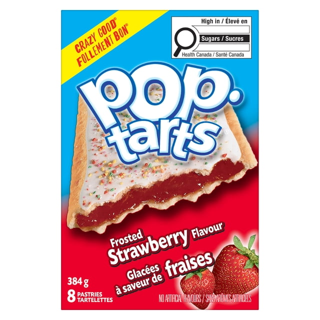 Pop-Tarts Frosted Strawberry Toaster Pastries, 384 g, 8 Count