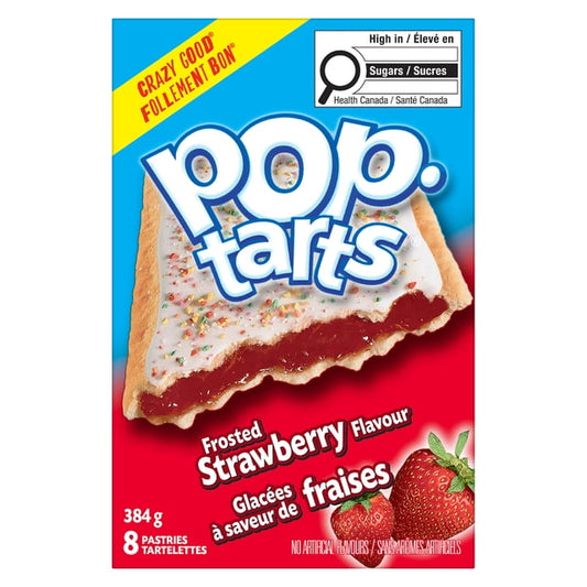 Pop-Tarts Frosted Strawberry Toaster Pastries, 384 g, 8 Count