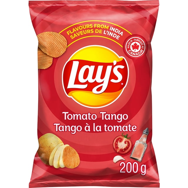 Lay's Tomato Tango Ridged Potato Chips, 200 g