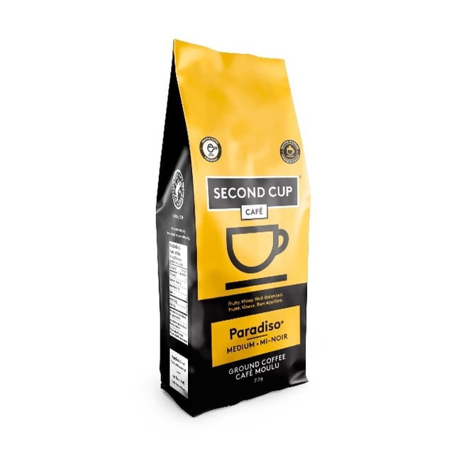 Second Cup Paradiso Dark Ground Coffee, 320 g
