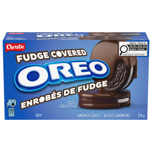 Oreo Fudge Covered Sandwich Cookies 224g